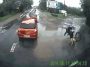 Cyclist catches an obstacle and falls into water - Pegagu