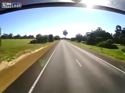 Car overtakes a lorry, then stops right in front of it