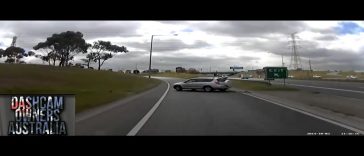 Careless driver misses a junction and then causes an accident