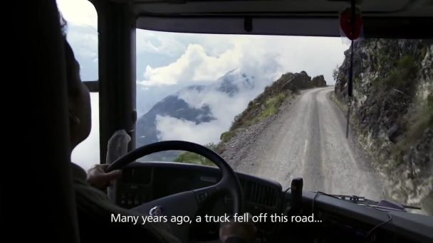 Extreme driving conditions in Peru