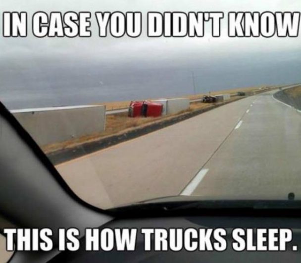 Place where trucks are sleeping (Photo)
