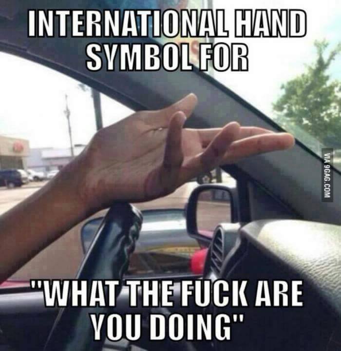 International hand symbol (Photo)